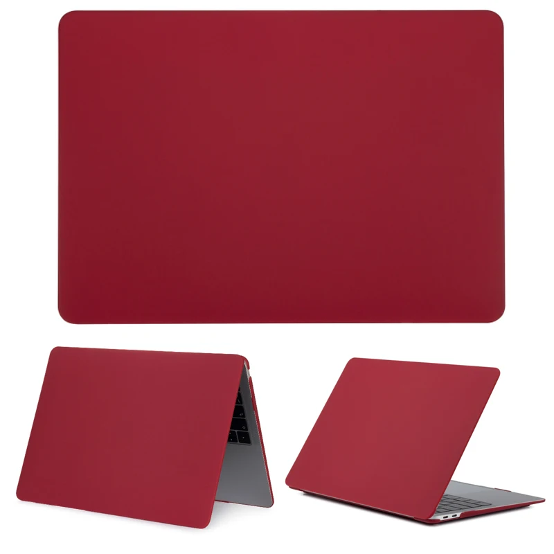 Однотонный чехол для MacBook Pro 13 15 2016 2018 жесткий матовый с сенсорной панелью из
