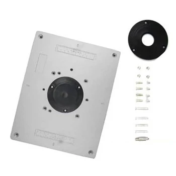

Aluminum Router Table Plate Trimming Machine Flip Plate Engraving Machine DIY Woodworking Bench Router Table Plate No Insert