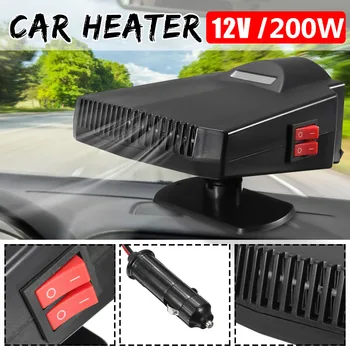 

2in1 250W 12V Car Truck Auto Heater Hot Cool Fan Car Heater Windscreen Window Demister Defroster Car Automobiles Accessories