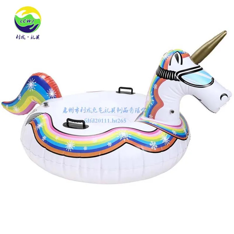 

Manufacturers Supply PVC Inflatable Ski Ring Cold-resistant Environmentally Friendly Material Inflatable Floating Row Series Uni