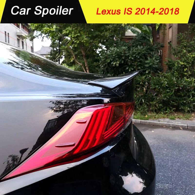 Углеродное волокно для lexus is250 для lexus is200 автомобильное украшение в виде хвостового крыла спойлер заднего багажника, крыла для lexus is