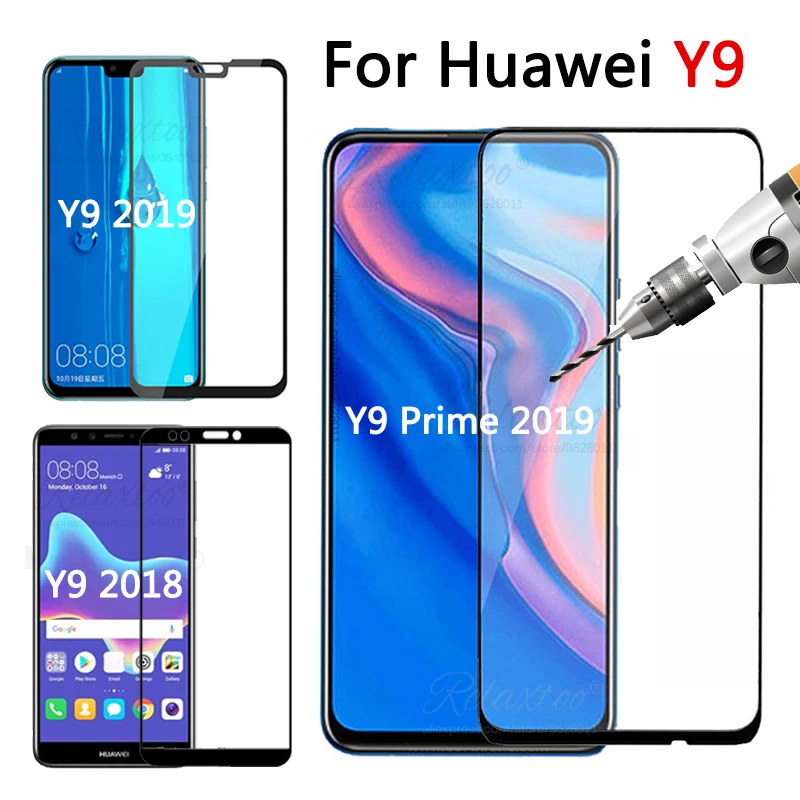Защитное стекло для Huawei y9 2018 Защита экрана huawei huavei Y9 prime 2019 закаленное y 9 Защитная