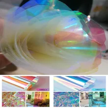 SUNICE веселого Рождества DIY мешок для конфет Fllower украшение дихроическая оконная пленка Рождественская витрина фестиваль 138 см* 400 см