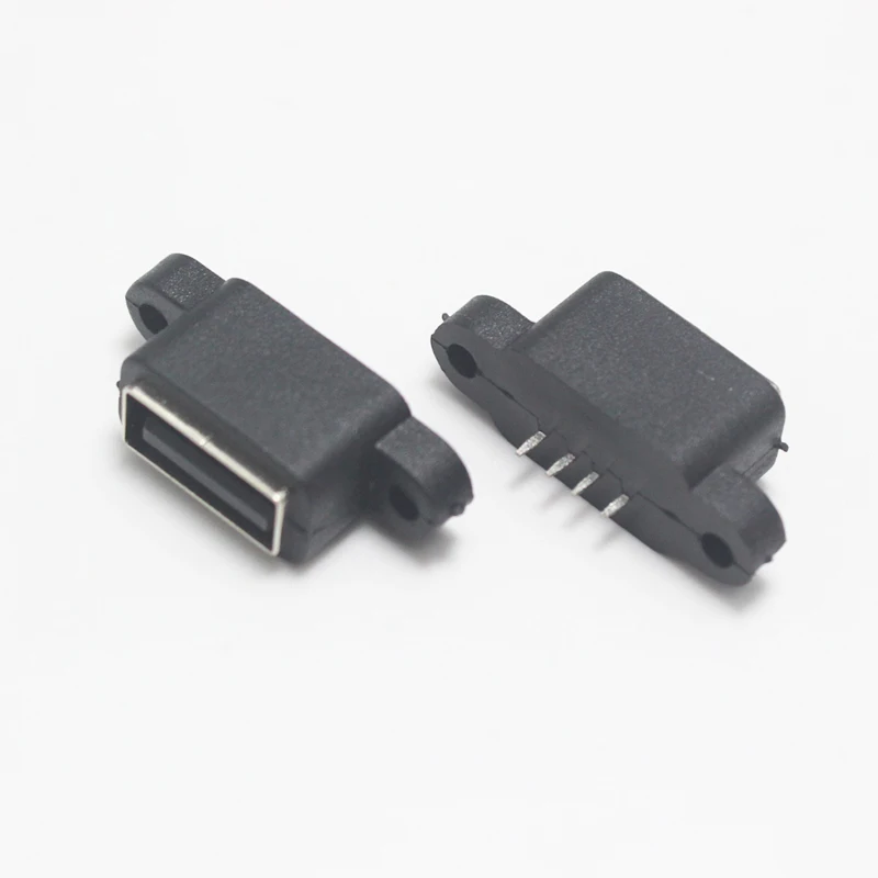 Waterproof USB Female Port with Ears - IP67 Rated