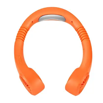 

Portable lazy sports backless mini fan fan mini hanging neck fan USB rechargeable with cover backless sports fan air cooler