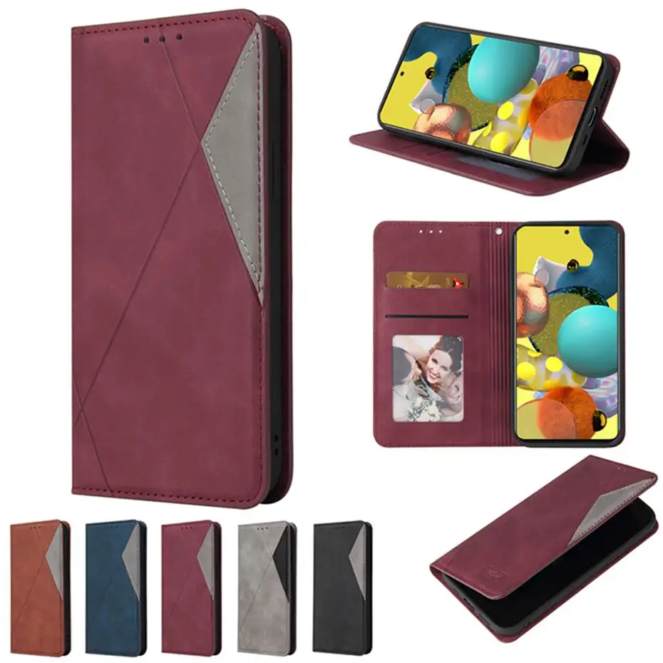 Кожаный чехол-книжка для Samsung Galaxy A51 A71 A31 A41 A21 A11 A81 M11 M31 S A10 A20 A30 A50 A70 E чехол-бумажник