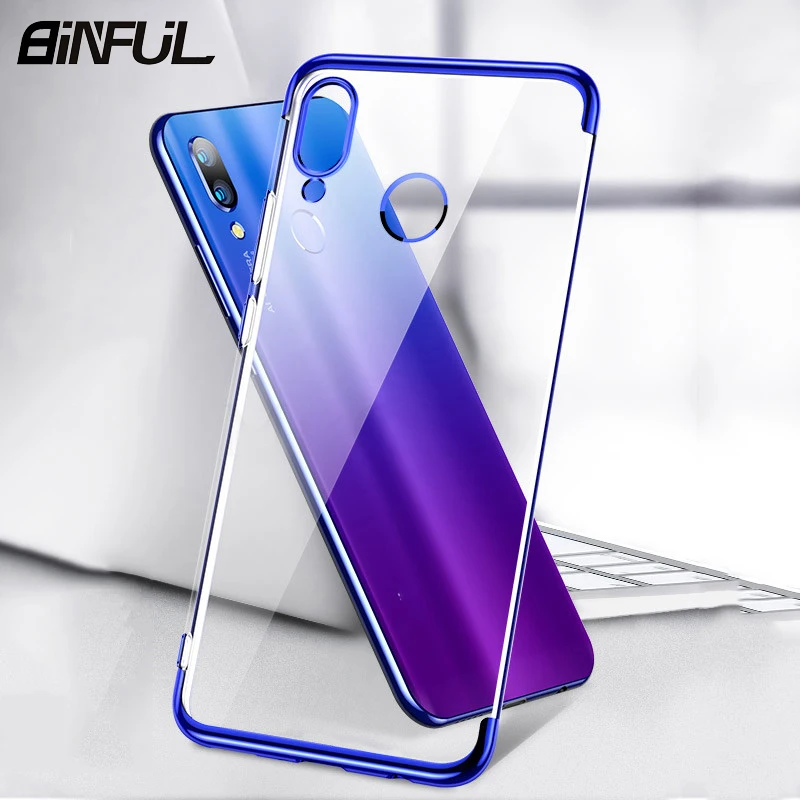 BiNFUL для Xiaomi Redmi Note 7 чехол с покрытием Мягкая силиконовая задняя крышка чехлы Pro Note7