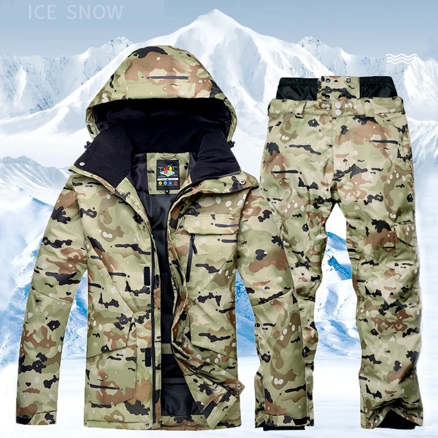US $74.00 New Mens Waterproof Thermal Ski Suit Ski Snowboard Jacket Pants Set Outdoor Skiing Snowsuit Winter