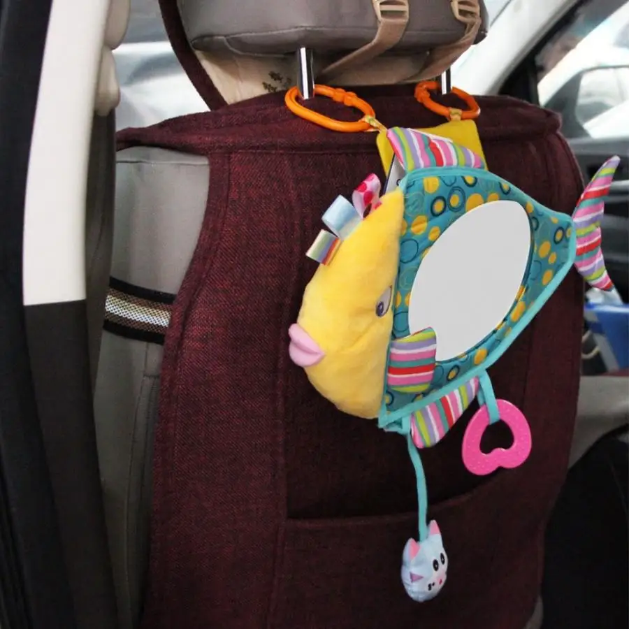 Детские зеркала заднего вида, безопасное Автомобильное зеркало заднего вида, регулируемое Удобное зеркало для детей, милый монитор для малышей