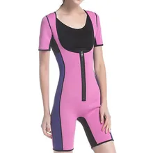 Женский корсет для похудения, спортивный пояс для фитнеса, йоги, боди на молнии, SAL99