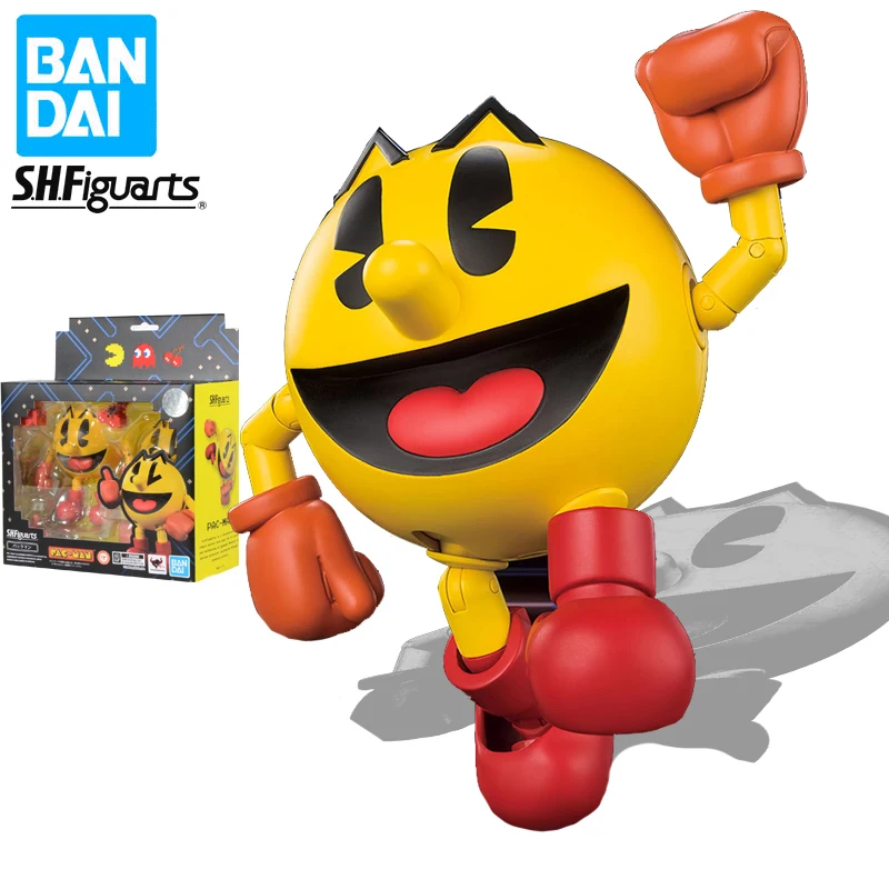 Фигурка BANDAI S.H. Фигуртс Пакман игрушка 40-й юбилейный выпуск ПВХ экшн-фигурка