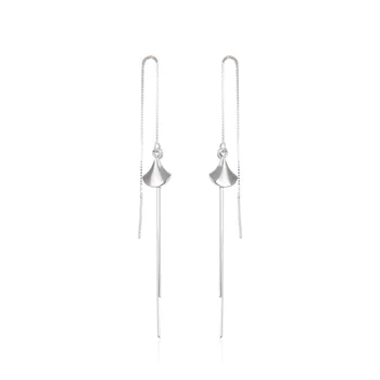 

Fashion S925 Sterling Silver Literary Earrings Ear Line Female White Gold Engagement Ear Jewelry Super Birthday Gift CHDBR003636