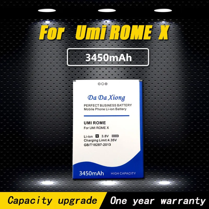 Новый высококачественный литий ионный аккумулятор Umi ROME 3450 мАч для смартфонов UMI X