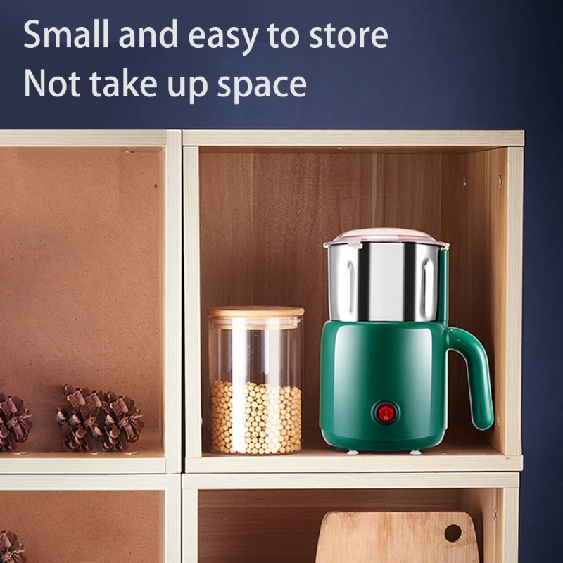 Electric Coffee Grinder UK/US/EU Plug w/ 4 Stainless Steel Blade for Beans Bay Leaf Dried Chili