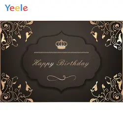 Yeele человек счастливый день рождения фотография фон Золотой Корона Звезда пользовательский виниловый Фотофон для фотостудии