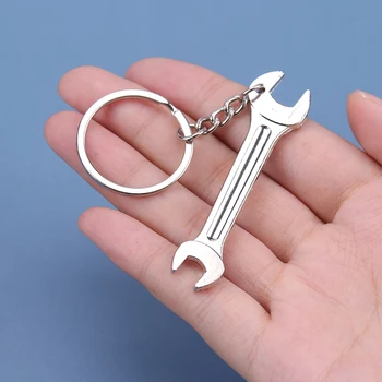 

1PC Mini Wrench Keychain Metal Car Key Ring High-grade Simulation Spanner Keychain keyring Key Fob Metal Pendant