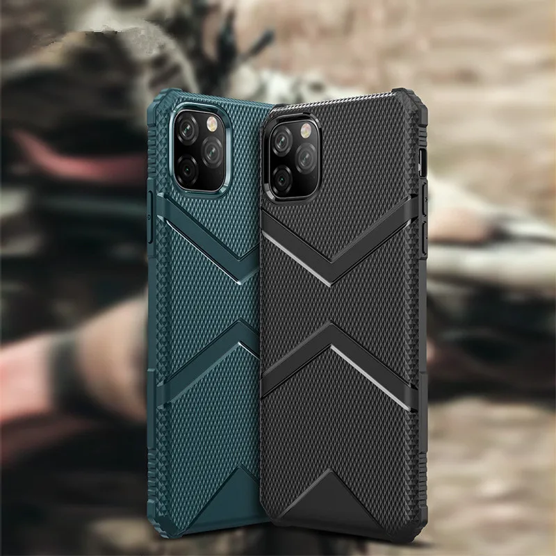 Военный Алмазный защитный чехол для iPhone11 Pro Max Роскошный iPhone 11 X XS max XR 7 8 plus