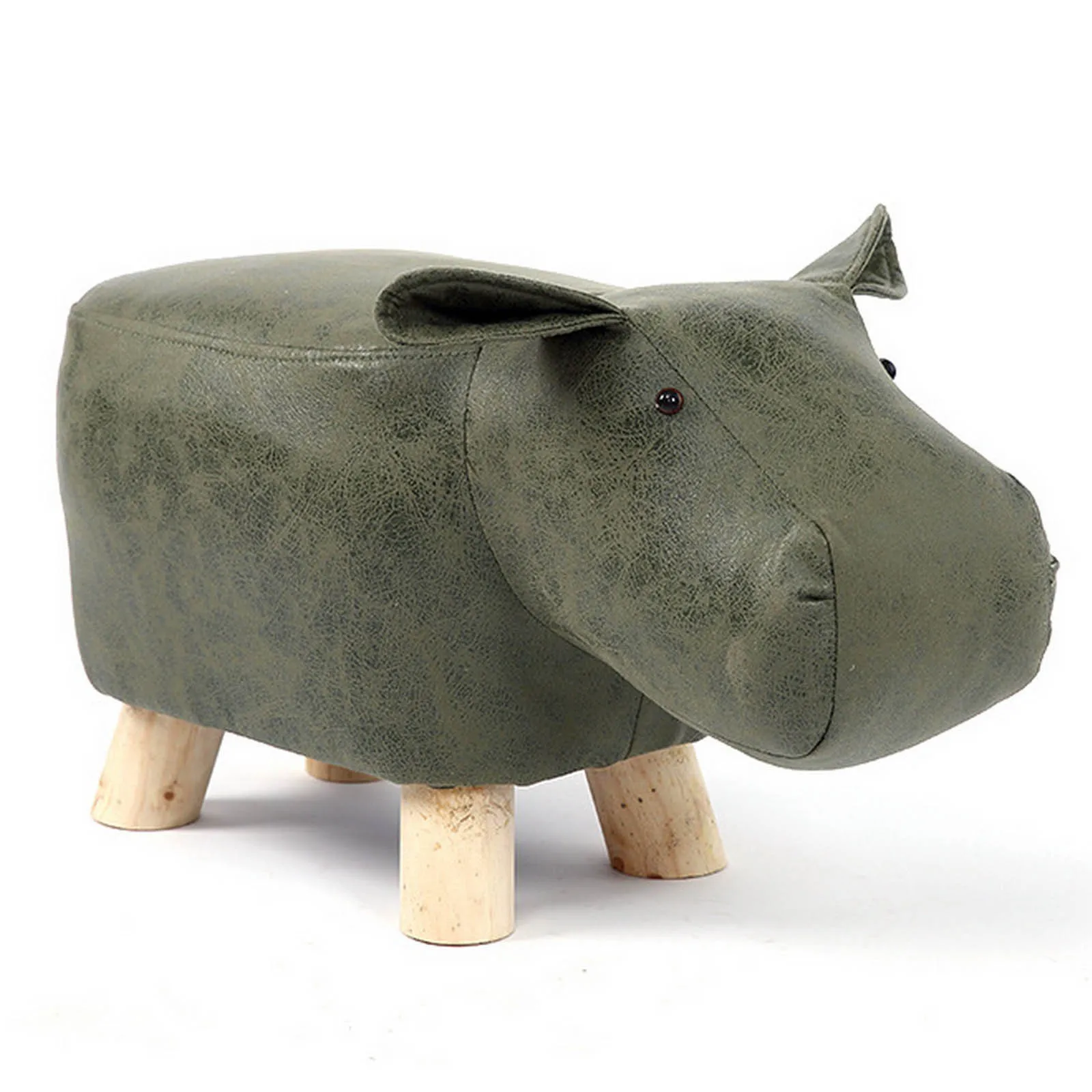 Hippos Green Детский табурет в форме животного, пуфик, диван, мягкая подушка, кресло-пуф, сиденье для отдыха, домашняя гардеробная, спальня, детская мебель, декор - Цвет: Hippos Green