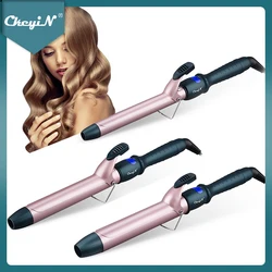CkeyiN Hair Curler Professional Ceramic 25mm/32mm/38mm Curling Iron Wand Clip Adjustable Temperature LCD Display Hair Styler 51