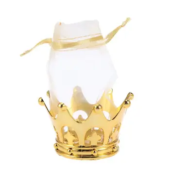 

12pcs Party Candies Bags Golden Crown Chocolate Treats Bags Table Decorations for Wedding Birthday Baby Shower Christmas