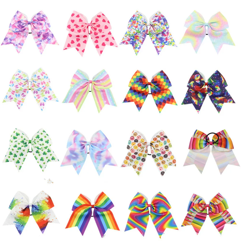 1 шт. для детей девочек радужная лента бант заколки волос милые аксессуары
