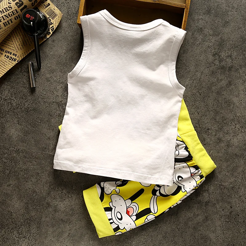 Summer Baby Clothes Set Newborn Cartoon T Shirts + Pants 2PCS Infant Kids Clothes Suits Toddler Outfits A0013