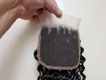 Mechones de pelo humano Remy con Perla Negra y ondas profundas, mechones de 30 pulgadas con cierre, 3 mechones