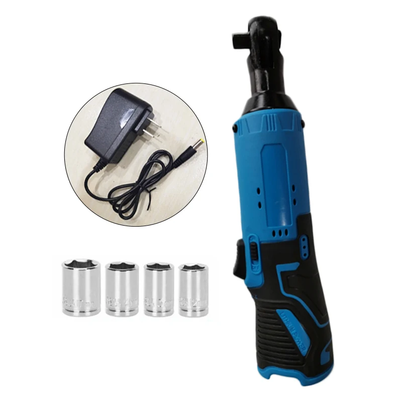 

Ratchet Wrench+Charger +Socket 3/8 Inch Cordless Electric Ratchet Kits Durable