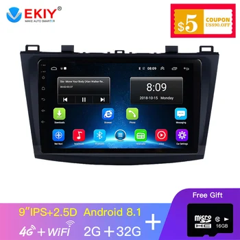 

EKIY 9'' IPS GPS Android Car Multimedia Auto Radio For MAZDA 3 2009 2010 2011 2012 4G Wifi 2Din Navigation Navi Stereo Player