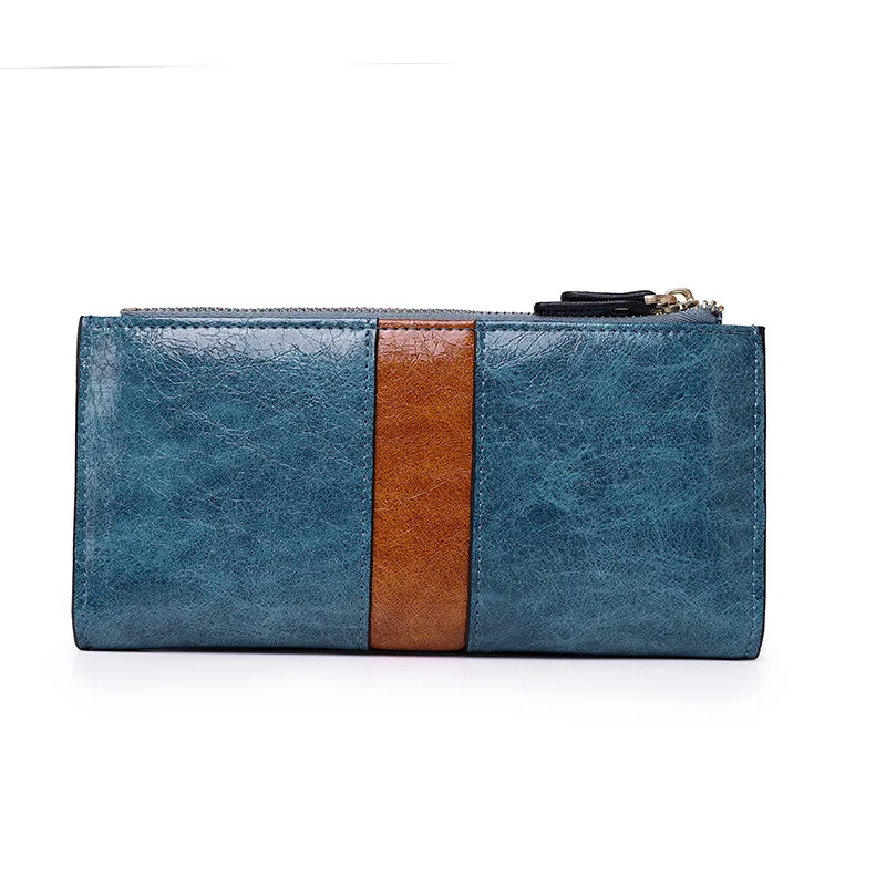 2019 Women Leather Wallets Luxury Brand Zipper Wallets Female Designer long Wallets Purses Clutch Bags for Women iPhone Carteira (12)