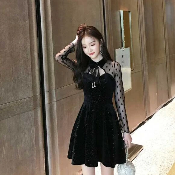 black cute dresses