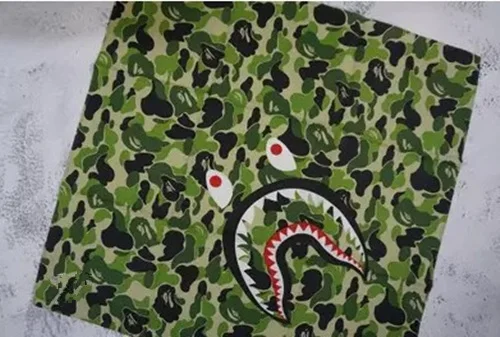 Camouflage Shark Mask kerchief Square scarf Riding cover Hiphop Street Dance Men women coverchief headcloth babushka camo ape - Цвет: Camouflage