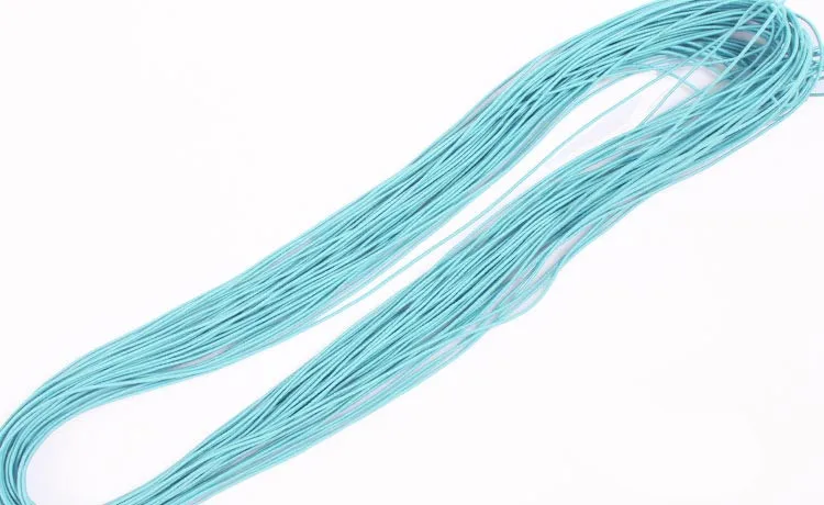 13 ярдов 0,8 мм красочная эластичная круглая эластичная повязка веревка резиновая нить линия Бисероплетение Бисер шнур DIY ювелирных изделий браслет ожерелье - Color: Lake Blue