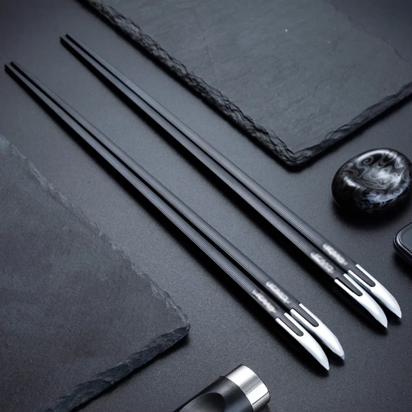 

10 Pairs Non-Slip Alloy Chopsticks Reusable Dinning Japanese Chopstick Sushi Food Sticks Healthy Alloy Tableware