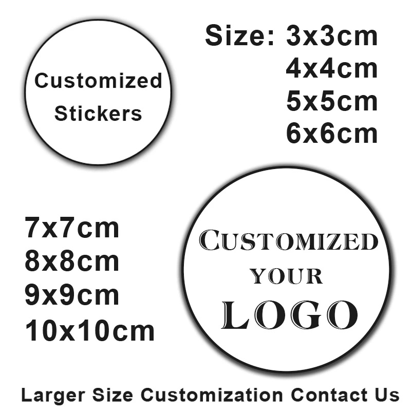 Weven consensus namens Stickers Custom Design | Personalized Logo Stickers | Custom Stickers Logo  - 100pcs - Aliexpress
