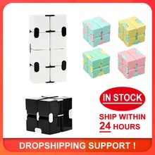 Cube de Puzzle Durable, jouet de décompression exquis, Cube magique infini pour adultes et enfants, étui anti-stress, jouet de bureau