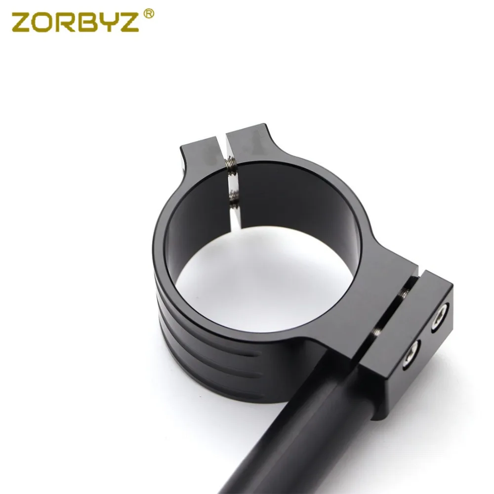 ZORBYZ черный 52 мм CNC клип на Клип Ons Руль Бар Вилка трубка для Benelli Leoncino 250