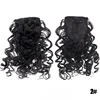 DIFEI curly bangs clips on hairpieces with natural black heat resistant fiber synthetic hair extensions for woman ► Photo 3/6