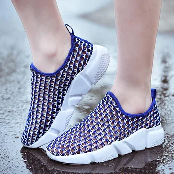 

NAUSK 2020 Women Shoes Summer White Sneakers Basket Femme Super Light Vulcanized Shoes Female Mesh Sneakers Women Casual Shoe