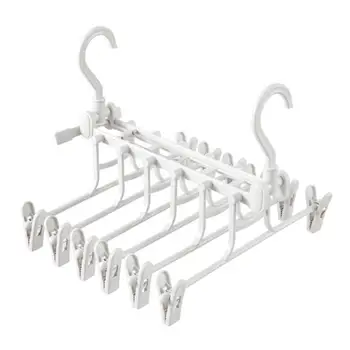 

Multifunction Magic Hanger Clothes Organizer Space Nonslip Sacing Scarf Clothes Hanger Rotation 360 Folding Storage Racks D X9M1