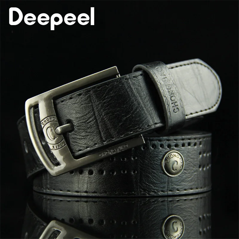 Deepeel 1 шт. 3 7*110 см повседневный мужской ремень в стиле ретро металлический с
