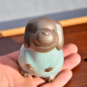 

Geware Year of The Dog Shi Er Sheng Xiao Tea Ornaments Cute Cartoon Ceramic Puppy Girlfriend Birthday Gift Tea Pet Mini Tea Set