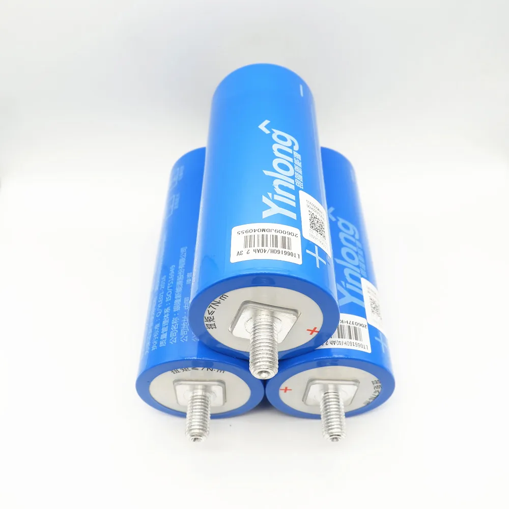 Real capacity Yinlong 66160 2.3V 40Ah Lithium Titanate LTO battery cell for Car Audio, solar energy system