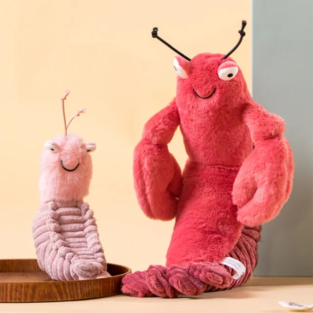 New Lobster Plush Toys Cartoon Animal Shrimp Plush Dolls Funny Cute Movie Stuffed Lobster Toys For Children Kids Friends 2