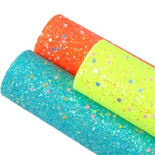 20*34 см сплошной Цвет Лоскутная блестящая синтетическая кожа, материалы для ручных поделок для изготовления волос клип проектов, 1Yc8075