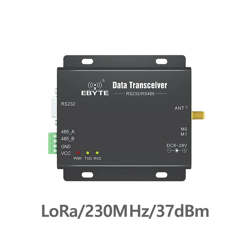 E90-DTU-230N37 полудуплексный RS232 RS485 узкий диапазон 230 МГц 5 Вт IOT vhf беспроводной модуль приемопередатчика 37dBm передатчик и приемник