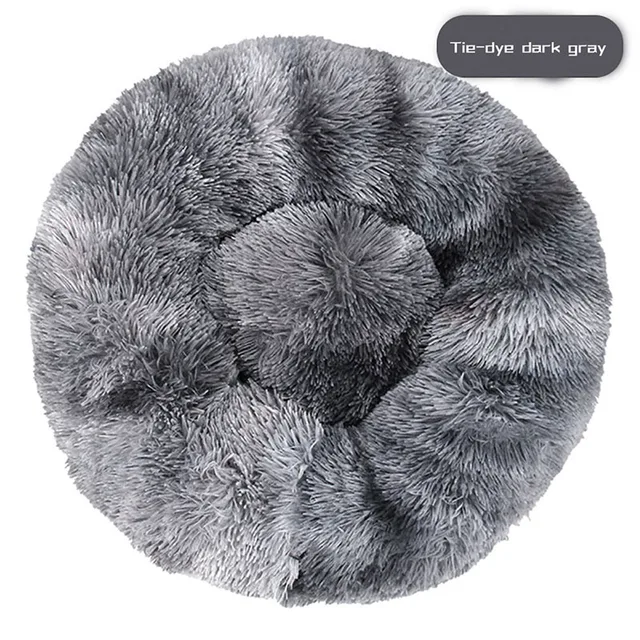 Meijuner 2021 New Long Plush Pet Bed Super Soft Round Dog Bed Washable Dog Kennel Pet Supplies Cushion For Dog Cat Big Cushion 6