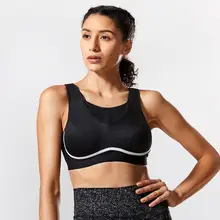 La Isla женский ударопрочный контроль отскока не-проводной не-мягкий полная фигура размера плюс спортивный бюстгальтер C D DD E F