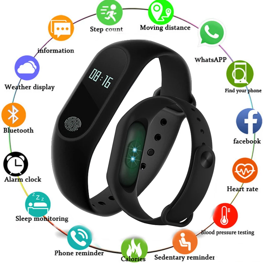 

Bracelet de Sport montre intelligente hommes femmes Smartwatch pour Android IOS Tracker de Fitness йlectronique intelligent horl