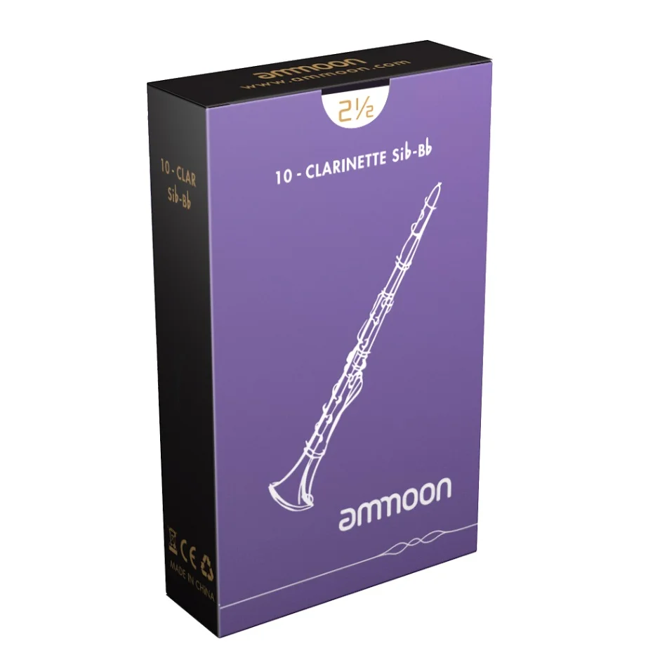 Ammoon альт саксофон тростник, духовой инструмент Запчасти аксессуары кларнет в строе Bb традиционные сила тростника 3,0/2,5 10 шт./кор - Цвет: Strength 2.5